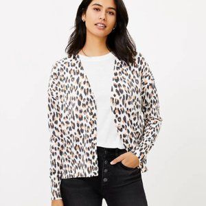 NWT LOFT Women's Leopard Print‎ V-Neck Cardigan